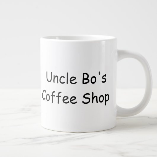 PERSONALISEERDE GROTE KOFFIE-MOK GROTE KOFFIEKOP (Rechts)