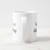 PERSONALISEERDE GROTE KOFFIE-MOK KOFFIEKOP (Achterkant)