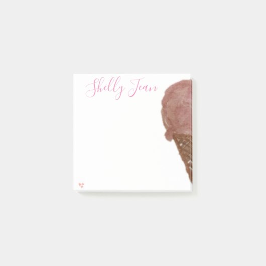 PERSONALISEERDE ICE CREAM Post-it notes (Voorkant)