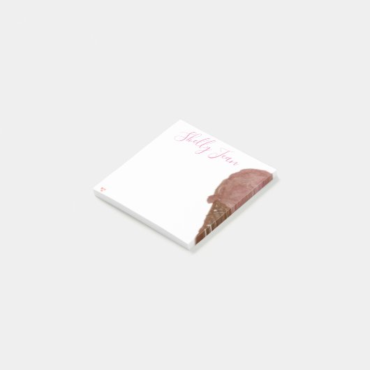 PERSONALISEERDE ICE CREAM Post-it notes (Schuin)