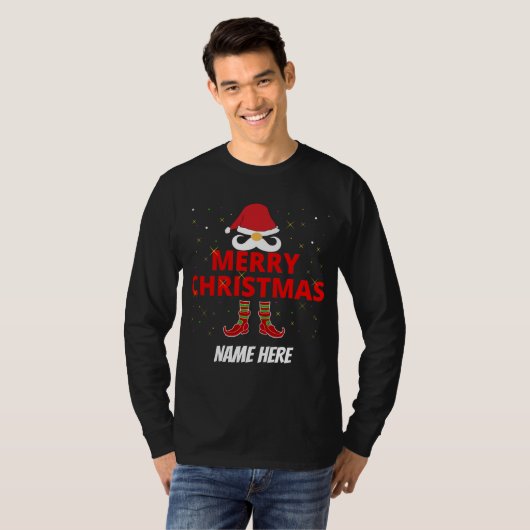 PERSONALISEERDE KERST T-Shirt (Voorkant volledig)
