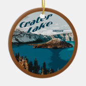 PERSONALISEERDE KRUISMELER Oregon Keramisch Ornament (Voorkant)