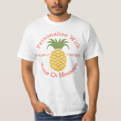 PERSONALISEERDE Kute ananas T-shirt (Voorkant)