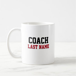 Personaliseerde Laaste Naam van Coach Koffiemok