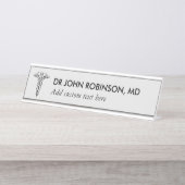 PERSONALISEERDE MEDISCHE DESKTONAAM BORD BUREAU NAAMBORDJE (Voorkant)