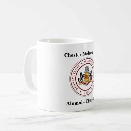 + PERSONALISEERDE Mok 11 of 15 oz met SEAL-LOGO (Voorkant links)