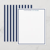 PERSONALISEERDE NAUTIEKE BRIEFPAPIER NOTEKAART NOTITIEKAARTJE (Voorkant / Achterkant)