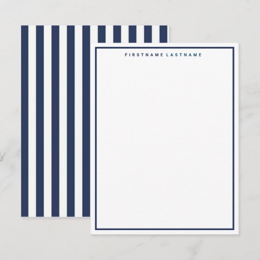 PERSONALISEERDE NAUTIEKE BRIEFPAPIER NOTEKAART NOTITIEKAARTJE (Voorkant / Achterkant)