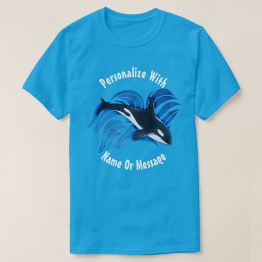 PERSONALISEERDE Ocean Orca T-shirt (Design voorkant)