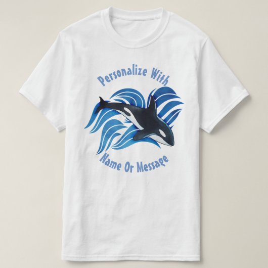 PERSONALISEERDE Ocean Orca T-shirt (Design voorkant)