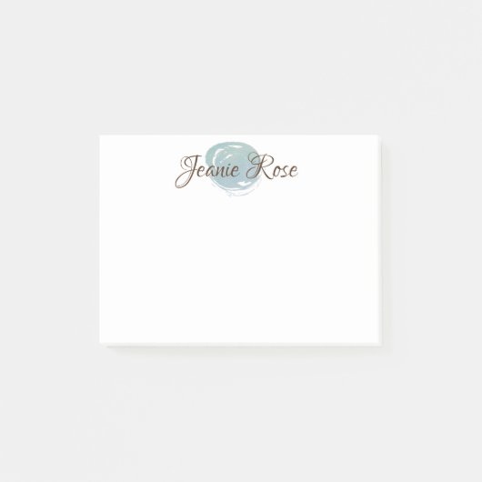 PERSONALISEERDE OCEAN SWIRL Post-it notes (Voorkant)