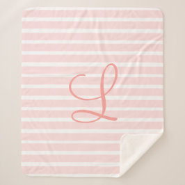PERSONALISEERDE PINK SHADES SHERPA BLANKET DEKEN