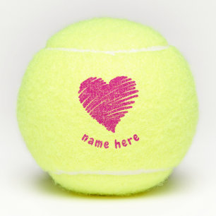 PERSONALISEERDE ROMANTISCHE LOVE IS ALS EEN ROOS TENNISBALLEN