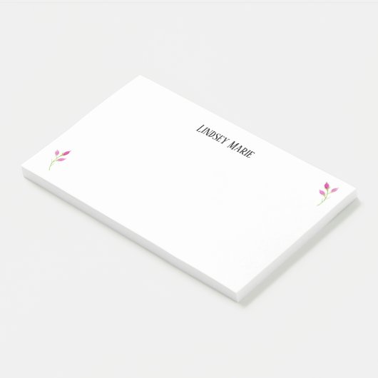 PERSONALISEERDE ROOS Post-it Opmerkingen Post-it® Notes (Schuin)