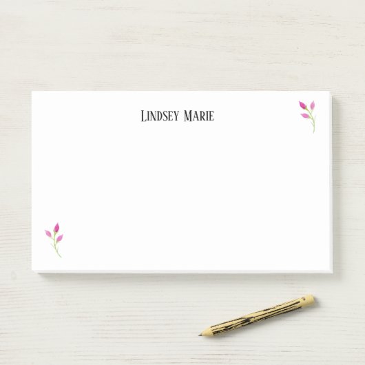 PERSONALISEERDE ROOS Post-it Opmerkingen Post-it® Notes (Op bureau)