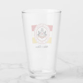 PERSONALISEERDE SCHADEGlas/Tumbler met PMC-VLAG Glas (Achterkant)