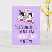 PERSONALISEERDE Snurkende Luid Brutaal Romantische Kaart (Gele Bloem)