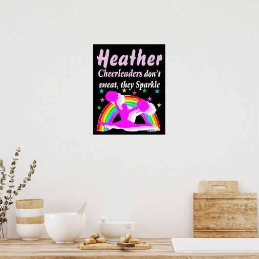 PERSONALISEERDE SPARKELLEADER-POSTER POSTER (Keuken)