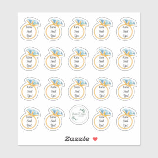 PERSONALISEERDE VERLOVING STICKERS