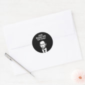 PERSONALISEERDE VLADIMIR PUTIN RONDE STICKER (Envelop)