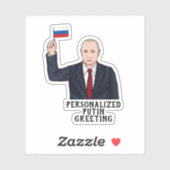 PERSONALISEERDE VLADIMIR PUTIN STICKER (Vel)