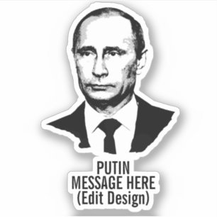 PERSONALISEERDE VLADIMIR PUTIN STICKER