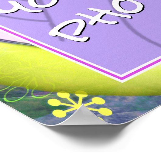 personaliseerde volleybalplofoto voor meisjes poster (Hoek)