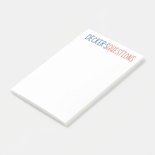 PERSONALISEERDE VRAAGaantekeningen Post-it® Notes (Schuin)