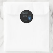 Personaliseerde vuurvliegjes in pot Klassiek   Ronde Sticker (Tas)