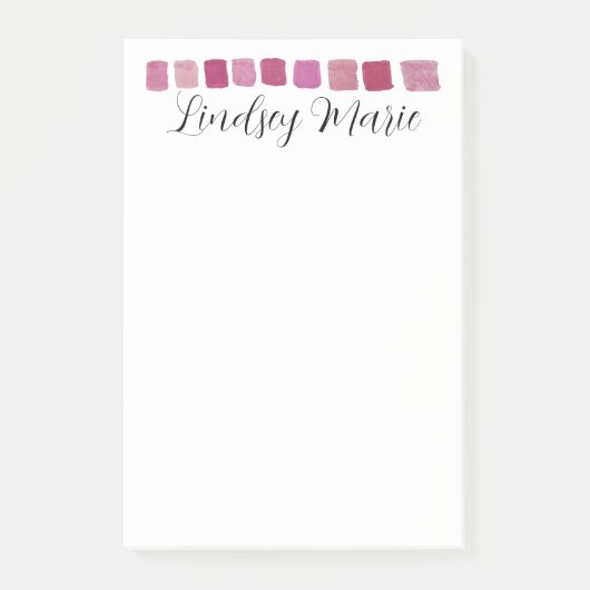 PERSONALISEERDE WATERVERF Post-it Opmerkingen Post-it® Notes (Voorkant)