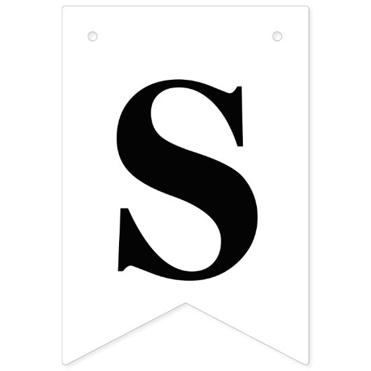 PERSONALISEERDE WEDDATUM EN BRIDE+GROOM-INITIALEN VLAGGETJES (Eerste vlag)