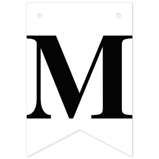 PERSONALISEERDE WEDDATUM EN BRIDE+GROOM-INITIALEN VLAGGETJES (Derde vlag)