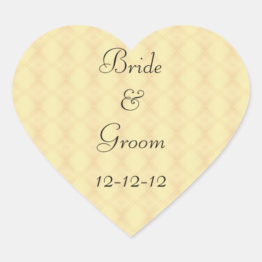 PERSONALISEERDE WEDDING ENVELOPE STICKERS VAN DE H (Voorkant)