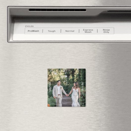 PERSONALISEERDE WEDDING Magnet (Insitu (Vaatwasser))