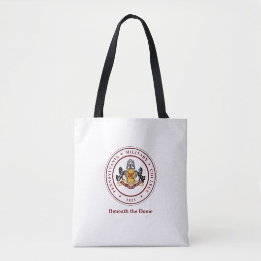 + PERSONALISEERDE witte Canvas tas met PMC-zegel (Voorkant)