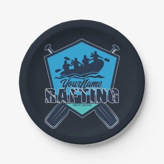 Personaliseert het Adventure voor de rivier de Raf Papieren Bordje (Voorkant)