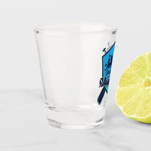 Personaliseert het Adventure voor de rivier de Raf Shot Glas (Links)