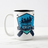 Personaliseert het Adventure voor de rivier de Raf Tweekleurige Koffiemok (Links)