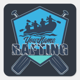 Personaliseert het Adventure voor de rivier de Raf Vierkante Sticker