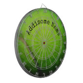 Personaliseert Monogrammed Yellow Tennis Ball Dartbord (Voorkant Links)