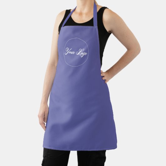 Personaliseert Periwinkle Company Logo Apron Schort (Insitu)