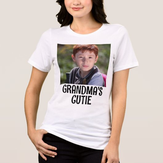 PERSONALISERD T-SHIRT MET FOTO VOOR OMA (Voorkant)