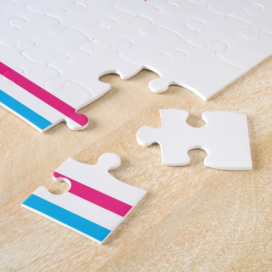 PERSONALISERDE TURNPUZZEL VOOR MEISJES LEGPUZZEL (Zijkant)