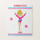 PERSONALISERDE TURNPUZZEL VOOR MEISJES LEGPUZZEL (Verticaal)