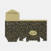 Personaliseren: 40e verjaardag thema goud / zwart bedankdoosjes (Uitgevouwen)