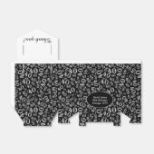 Personaliseren: 40e verjaardag thema zwart / wit bedankdoosjes (Uitgevouwen)