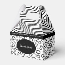 Personaliseren: 50e verjaardag Zwart-wit Thema