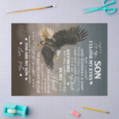 Personaliseren aan mijn zoon van liefde mam-cadeau tissuepapier (Craft)