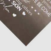 Personaliseren aan mijn zoon van liefde mam-cadeau tissuepapier (Detail)