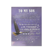 Personaliseren aan mijn zoon van Love Mam Gift Notitieblok (Linkerzijde)